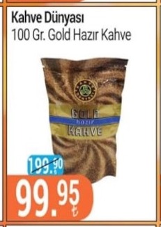 Kahve Dünyası 100 Gr. Gold Hazır Kahve