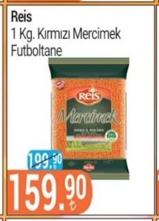 Reis 1 Kg. Kırmızı Mercimek Futboltane