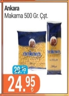 Ankara Makarna 500 Gr. Çşt.