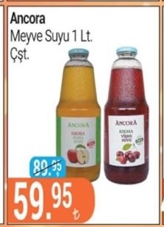 Ancora Meyve Suyu 1 Lt