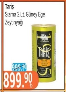 Tariş Sızma 2 Lt. Güney Ege Zeytinyağı