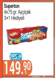 Superton 4X75 Gr. Ayçiçek 3+1 Hediyeli