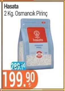 Hasata 2 Kg Osmancık Pirinç