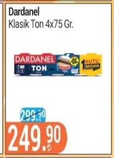 Dardanel Klasik Ton 4X75 Gr.