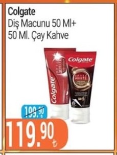 Colgate Diş Macunu 50 Ml + 50 Ml Çay Kahve