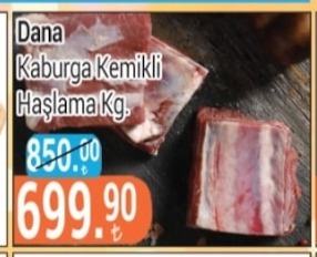 Dana Kaburga Kemikli Haşlama Kg.