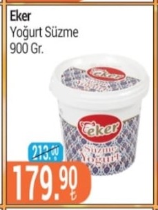 Eker Yoğurt Süzme 900 Gr.