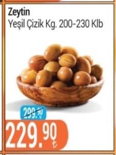 Zeytin Yeşil Çizik Kg. 200-230 Klb
