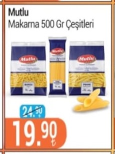 Mutlu Makarna 500 Gr Çeşitleri