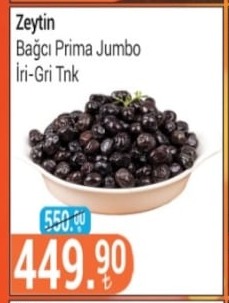 Zeytin Bagci Prima Jumbo Iri-Gri Tnk