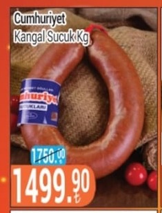 Cumhuriyet Kangal Sucuk Kg