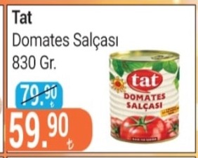 Tat Domates Salçasi 830 Gr.