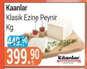Kaanlar Klasik Ezine Peynir Kg.