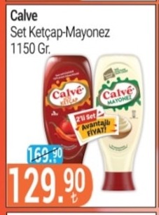 Calve Set Ketçap-Mayonez 1150 Gr.