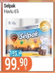 Selpak Havlu 6'Lı