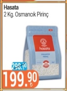 Hasata 2 Kg. Osmancik Pirinc