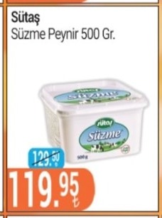 Sütaş Süzme Peynir 500 Gr.