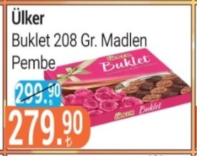 Ülker Buklet 208 Gr. Madlen Pembe