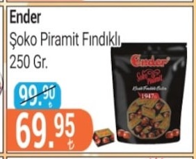 Ender Şoko Piramit Fındıklı 250 Gr.