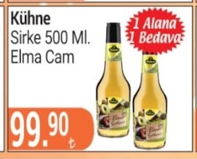 Kuhne Sirke 500 Ml. Elma Cam