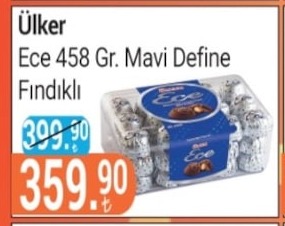 Ülker Ece 458 Gr. Mavi Define Fındıklı