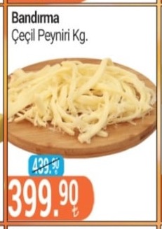 Bandırma Çeçil Peyniri Kg.