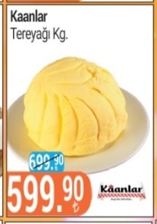 Kaanlar Tereyağı Kg.