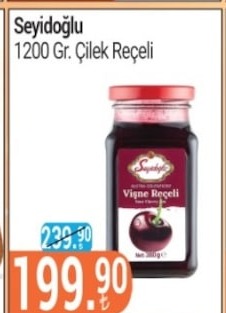 Seyidoğlu 1200 Gr. Çilek Reçeli