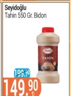 Seyidoğlu Tahin 550 Gr Bido