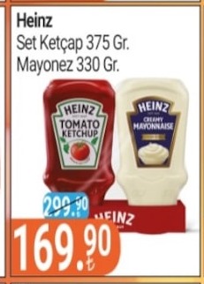 Heinz Set Ketçap 375 Gr Mayonez 330 Gr
