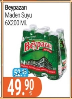 Beypazarı Maden Suyu 6X200 Ml