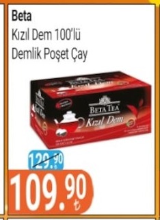 Beta Kızıl Dem 100'Lü Demlik Poşet Çay