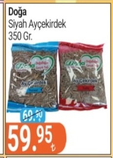 Doğa Siyah Ayçekirdek 350 Gr
