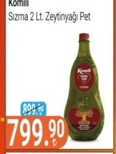 Komili Sızma Zeytinyağı 2 Lt.
