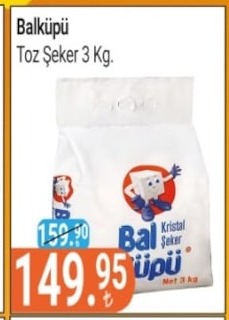 Balküpü Toz Şeker 3 Kg.