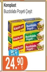 Koroplast Buzdolabı Poşeti Çeşit