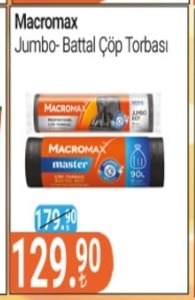 Macromax Jumbo-Battal Çöp Torbası
