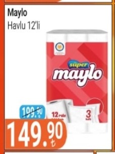 Maylo Havlu 12'Li