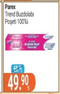 Parex Trend Buzdolabı Poşeti 100'Lü