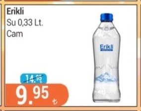 Erikli Su 0,33 Lt. Cam