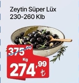 Zeytin Süper Lüks 230-260 Klb