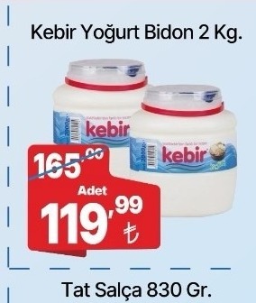 Kebir Yoğurt Bidon 2 Kg