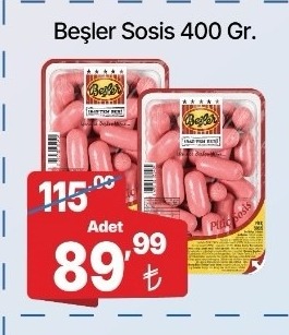 Beşler Sosis 400 Gr.