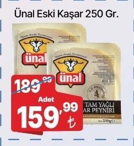 Ünal Eski Kaşar 250 Gr.