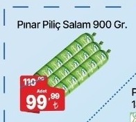 Pinar Piliç Salam 900 Gr.