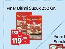Pınar Dilimli Sucuk 250 Gr.