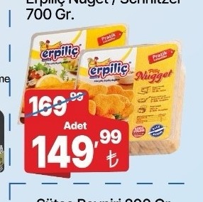 Erpiliç Piliç Nugget / Schnitzel 700 Gr.