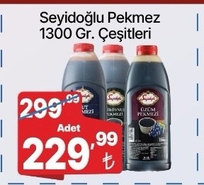 Seyidoğlu Pekmez 1300 Gr. Çeşitleri