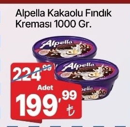 Alpella Kakaolu Fındık Kreması 1000 Gr.