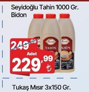 Seyidoğlu Tahin 1000 Gr. Bidon